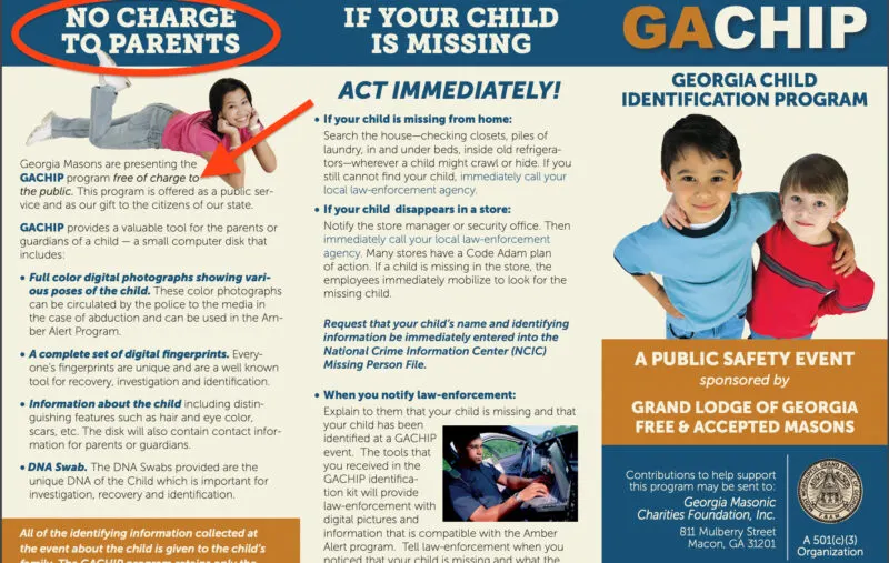 Chipping kids - Georgia Free Masons